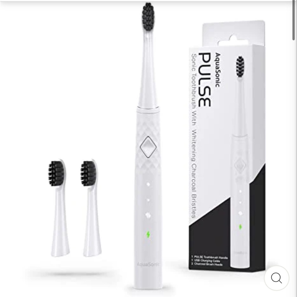 AquaSonic Pulse Sonic Toothbrush with Whitening Charcoal Bristles